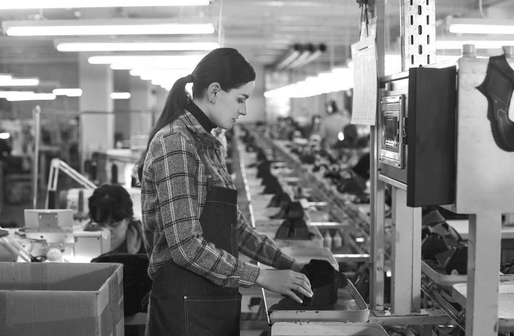 Young Lady manufacturing Artisan Heels