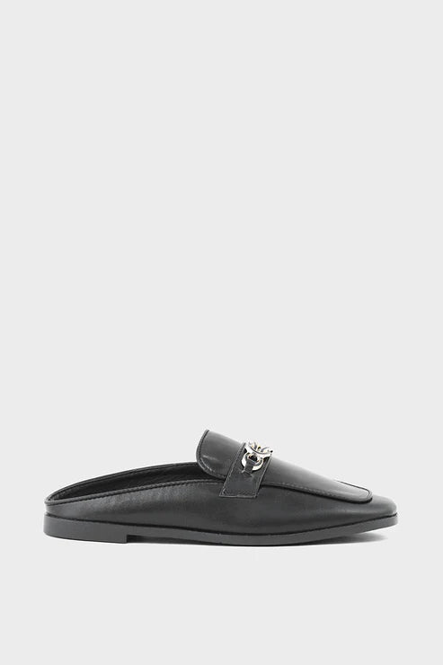 Black Casual Mule Black