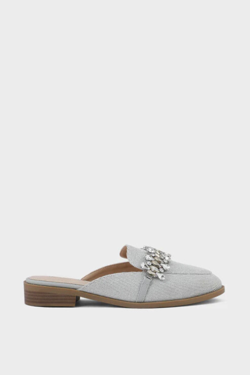 Grey Casual Mule Grey