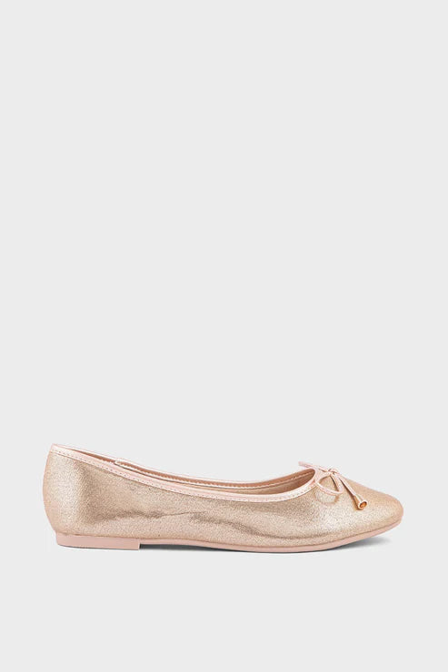 Rose Gold Casual Pumps Rose Gold