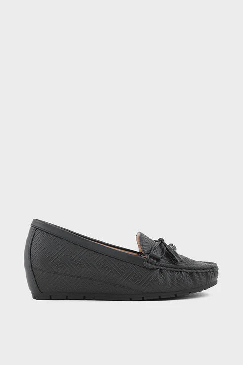 Black Comfort Moccassin Black