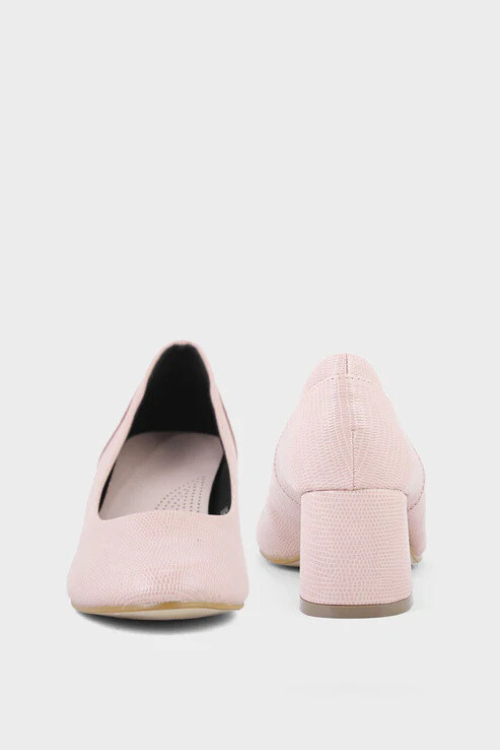 Formal Court Shoes Nude Pink pair