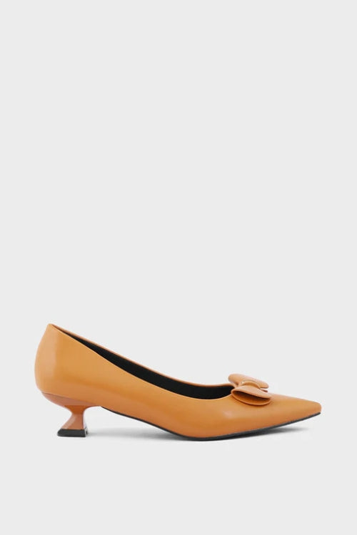 Tan Formal Court Shoes Tan