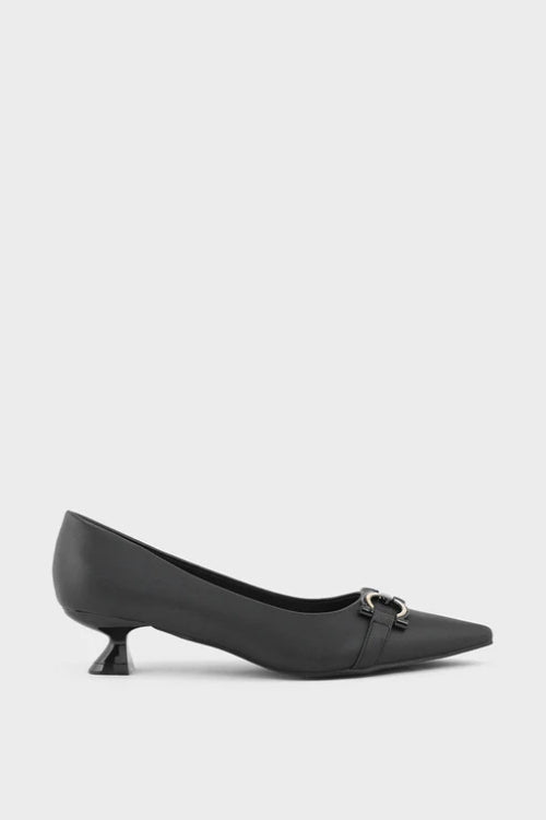 Black Formal Court Shoes Black