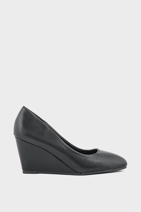 Black Formal Court Shoes Black