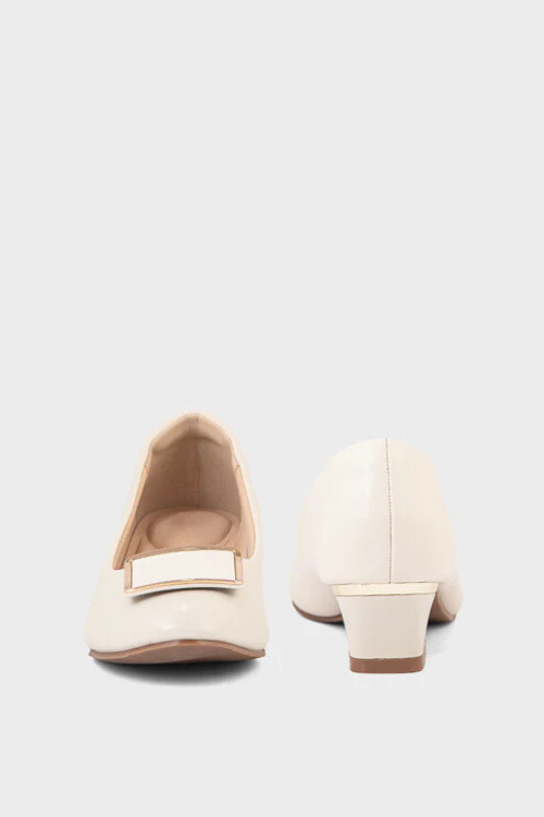 Formal Court Shoes Ivory pair