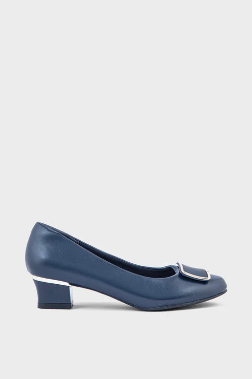 Navy Formal Court Shoes Navy