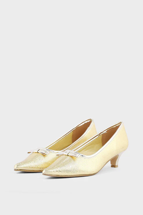 Formal Court Shoes Golden for sale