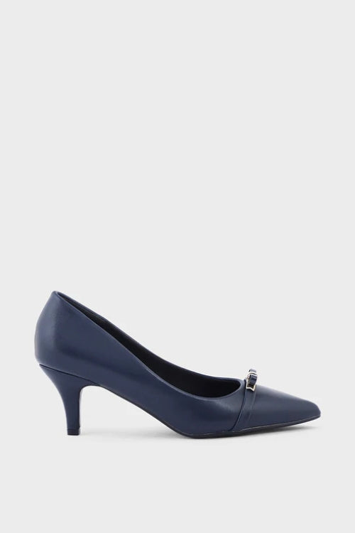 Navy Formal Court Shoes Navy