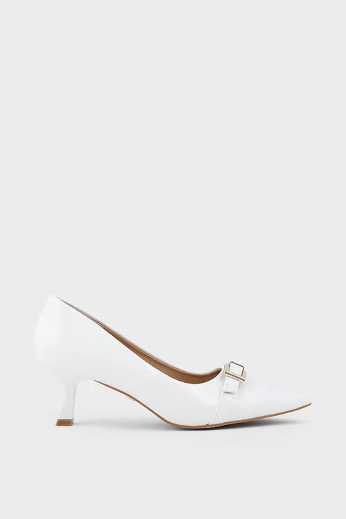 White Formal Court Shoes White