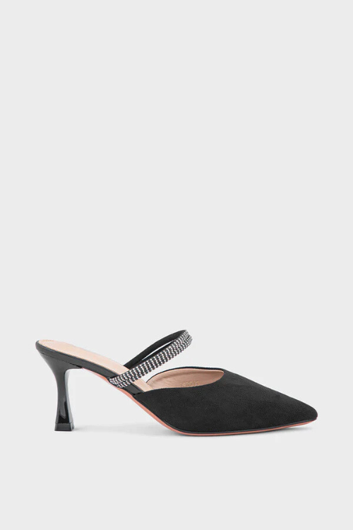 Black Formal Mule Black