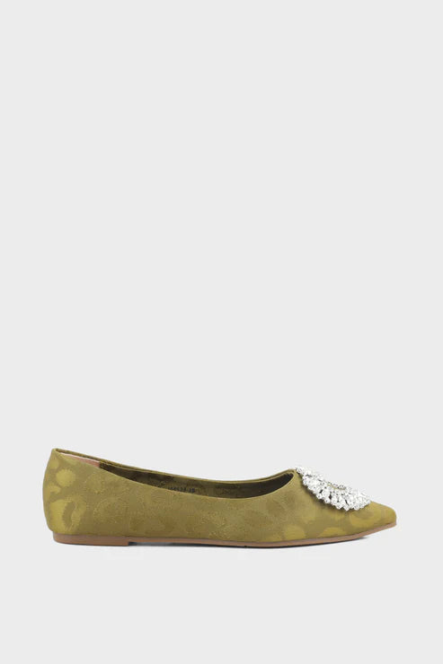 Olivia Formal Pumps Olive