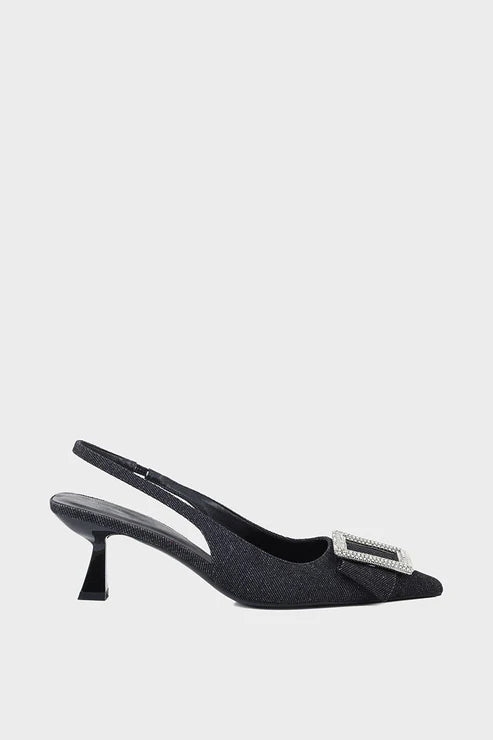 Black Formal Sling Back Black