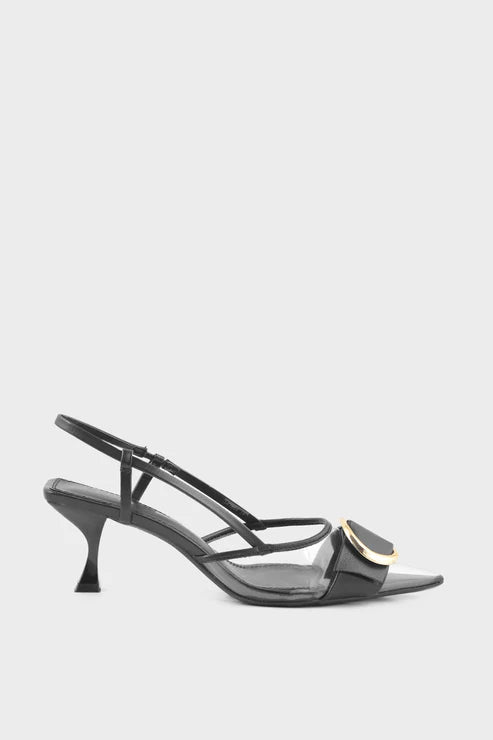 Black Formal Sling Back Black 