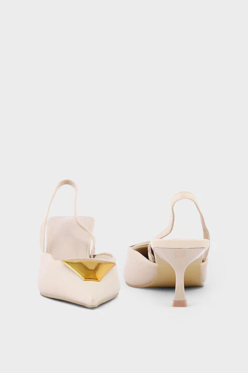 Formal Sling Back Tan pair