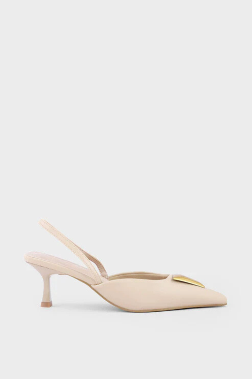 Tan Formal Sling Back Tan 