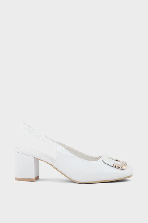 Ivory Formal Sling Back Ivory