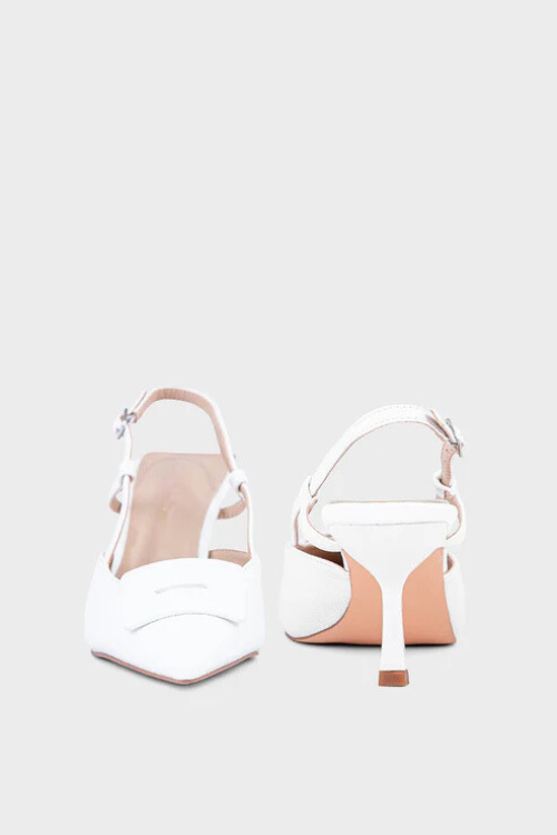 Formal Sling Back White pair