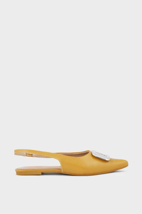 Mustard Formal Sling Back Mustard