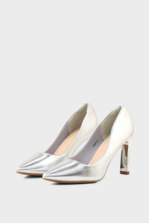 Party Wear Court Shoes Silver for sale