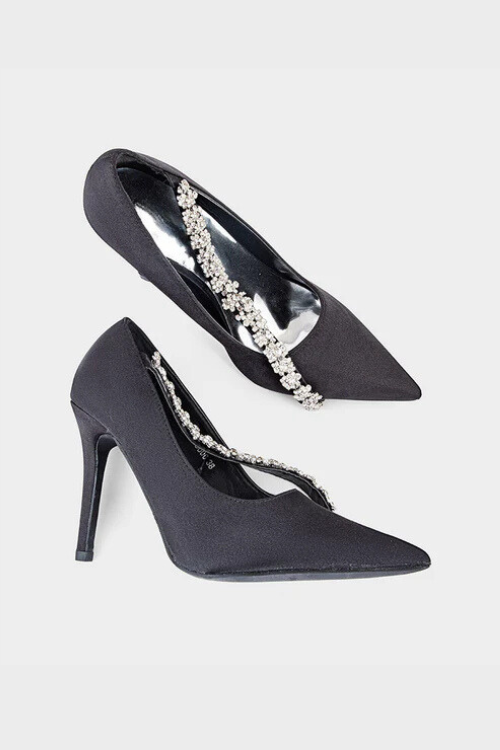 Party Wear Court Shoes Black duo