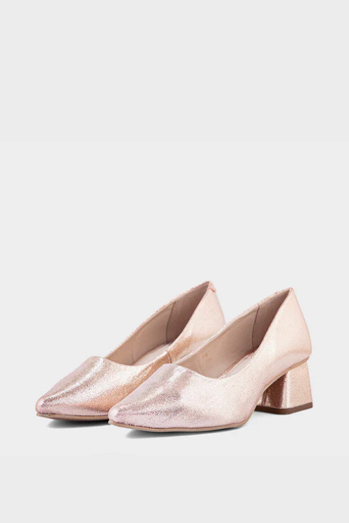 Party Wear Court Shoes Rose Gold for sale