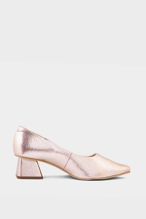 Rose Gold Party Wear Court Shoes Rose Gold