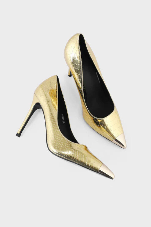 Party Wear Court Shoes Golden duo