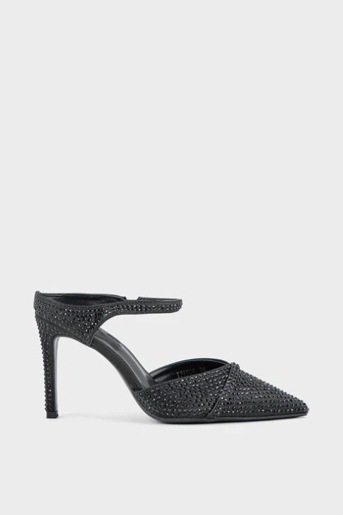 Black Party Wear Mule Black