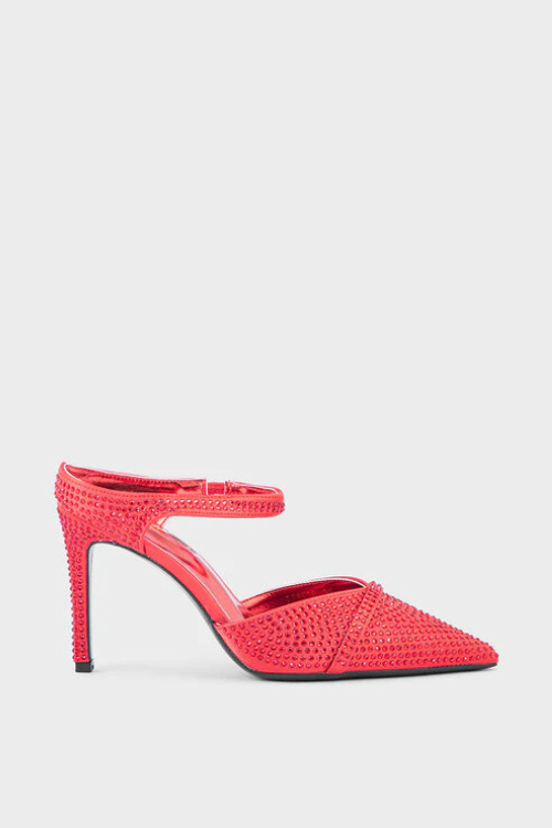 Red Party Wear Mule Red