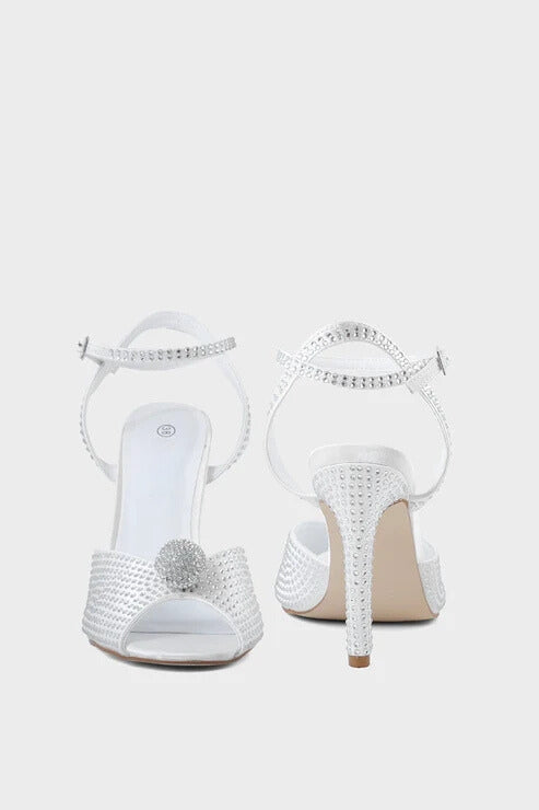 Party Wear Sandal White duo