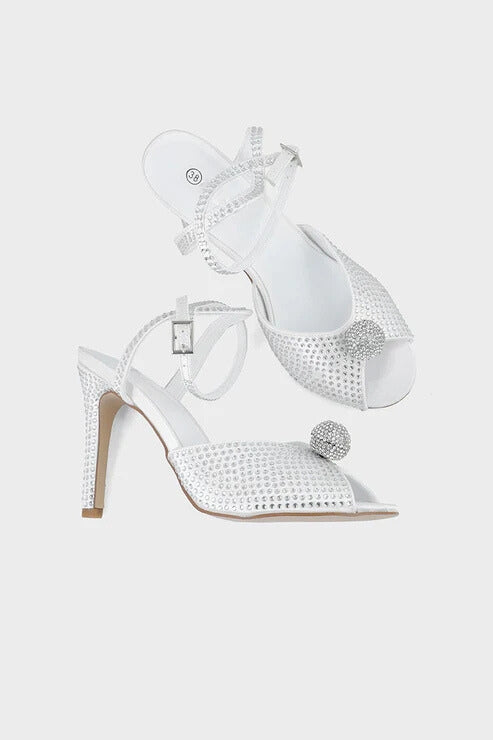 White Party Wear Sandal White