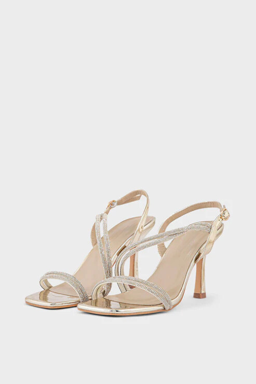 Party Wear Sandal Golden for sale