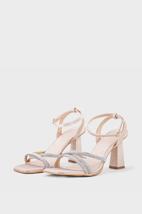 Party Wear Sandal Champagne for sale