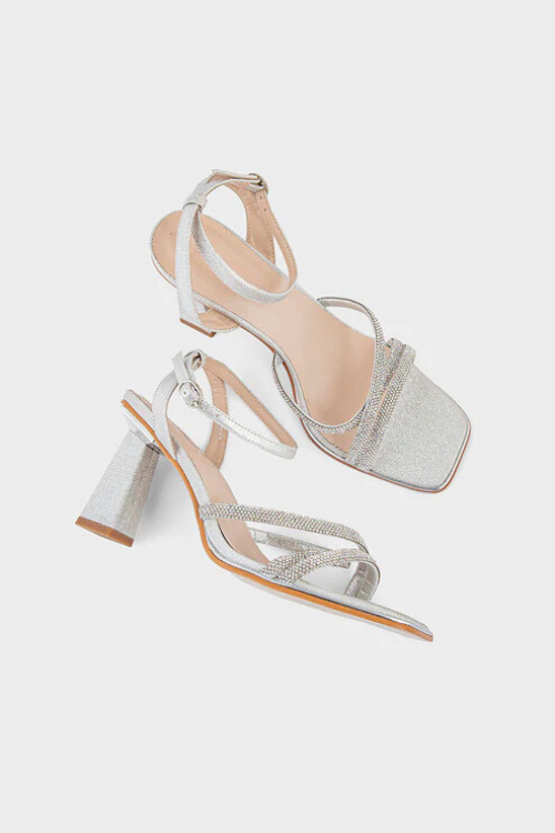 Party Wear Sandal Silver duo