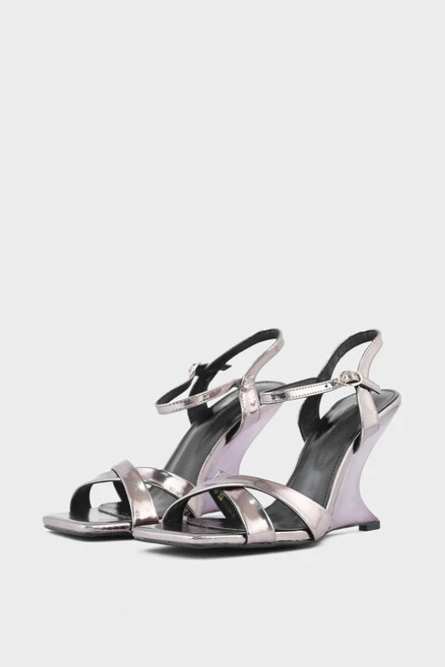 Party Wear Sandal Pewter for sale