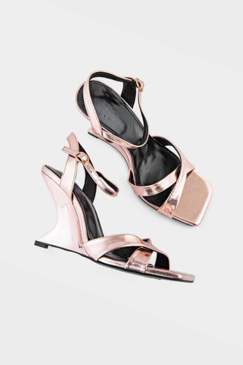 Party Wear Sandal Rose Gold duo