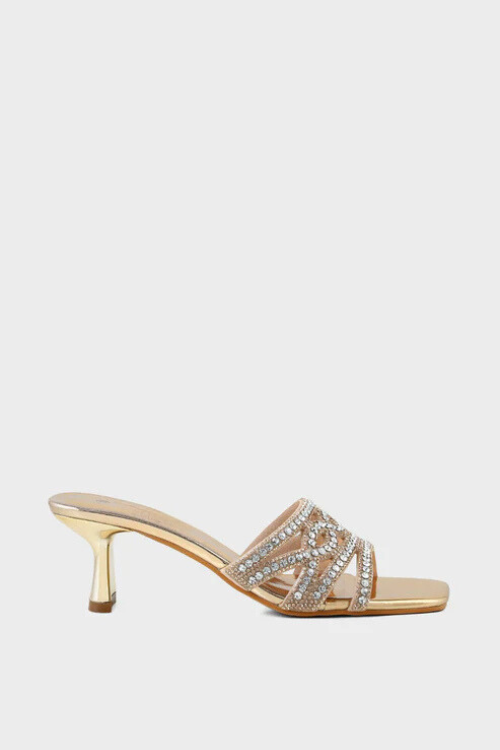 Rose Gold Party Wear Slip On Rose Gold