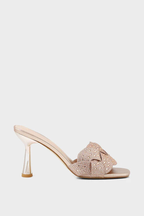 Rose Gold Party Wear Slip On Rose Gold