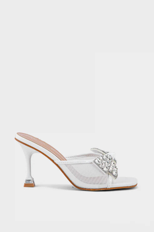 Party Wear Slip On White duo