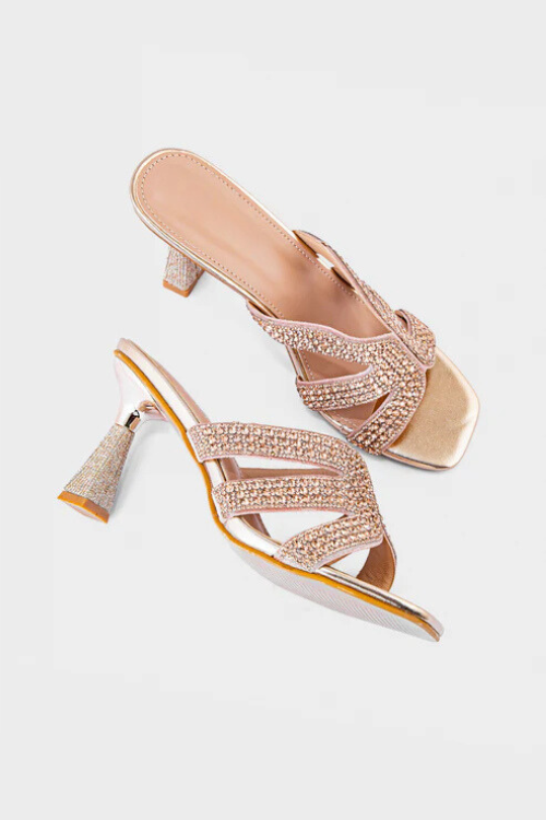 Party Wear Slip On Golden pair